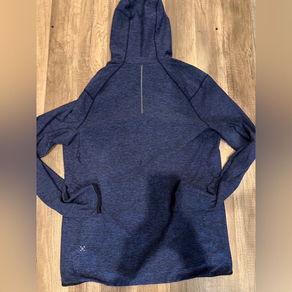 LULULEMON Men’s Large Surge Warm Full
Zip Jacket Hoodie Navy Blue - Picture 4 of 8